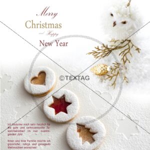 E-Card - Süße Weihnachtsgrüße - Kekse Weihnachstsbäckerei (0115)