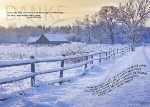 verträumte Winterlandschaft E-Card mit Spruch ohne Werbung (177)