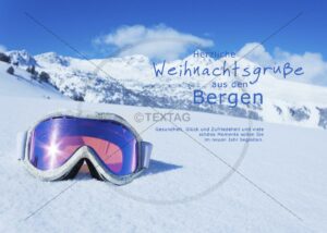 E-Card Weihnachten in den Bergen "Winterlandschaft" ohne Werbung (180)