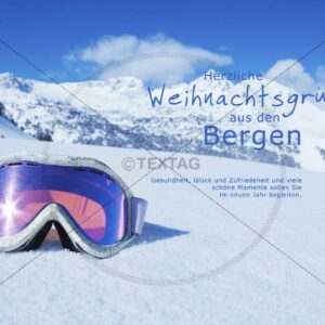 E-Card Weihnachten in den Bergen "Winterlandschaft" ohne Werbung (180)