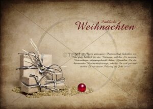 nostalgisch-romantische Weihnachts eCard im Pergament Look (234)