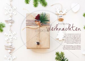 lustige, nostalgische Weihnachts-E-Card mit Elch (336)