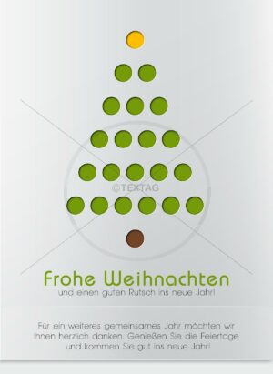 geschäftliche Weihnachts E-Card mit Spruch mit Weihnachtsbaum (00423)