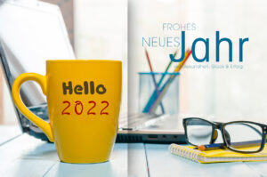 lustige Neujahrs-E-Card "Büro" mit Kaffeetasse für nette Kollegen (272)