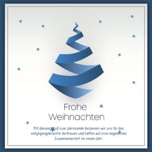 umweltfreundliche, moderne Weihnachts E-Card, geschäftlich, ohne Werbung (487)