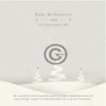 Weihnachts E-Card in Weiß / Grau, Spruch deutsch (514)