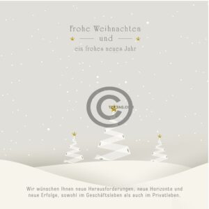 Weihnachts E-Card in Weiß / Grau, Spruch deutsch (514)