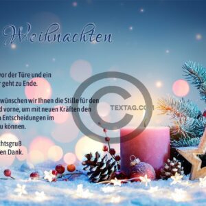 umweltfreundliche, nostalgische Weihnachts E-Card in Blau mit Spruch, ohne Werbung (539)