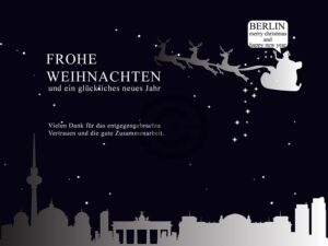 umweltfreundliche, geschäftliche Weihnachts-E-Cards - Weihnachtsgrüße aus Berlin (0540)