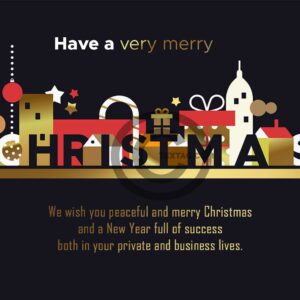 umweltfreundliche Weihnachts E-Card in Violett, ohne Werbung "Have a very merry Christmas" (579)