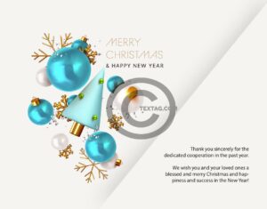 extravagante Weihnachts E-Card für Kunden mit Spruch in EN (604)