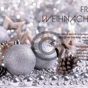 elegante Weihnachts E-Card für Kunden mit Spruch, ohne Werbung (00613)