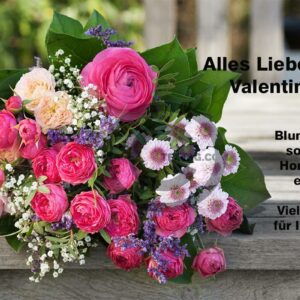 Valentinstag E-Card für Mitarbeiter im Homeoffice, mit Spruch (00490)
