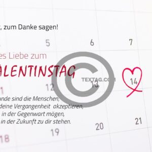 Valentinstag E-Card mit besinnlichen Spruch für Freunde, Kollegen, ohne Werbung (00496)