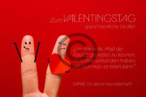 Valentinstag E-Card für Freunde und Kollegen, ohne Werbung (00498)