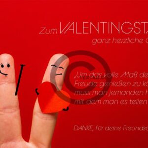 Valentinstag E-Card für Freunde und Kollegen, ohne Werbung (00498)