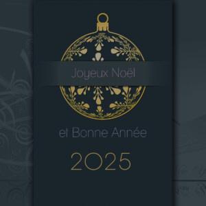 geschäftliche Weihnachts und Neujahrs eCard, Spruch französisch (200)