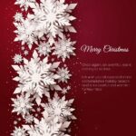 edle Weihnachts E-Card mit 3D-Effekt, Spruch in EN, Rot / Weiß, ohne Werbung (702)