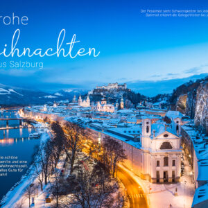 umweltfreundliche E-Card Weihnachten in Salzburg, mit Spruch, geschäftlich, ohne Werbung (766)