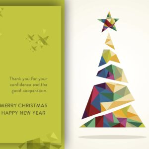 abstrakte Weihnachts E-Card, geschäftlich, ohne Werbung (500-1)