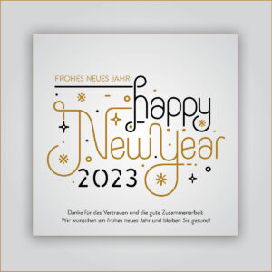 Happy New Year, geschäftliche Neujahrs E-Card mit Spruch, ohne Werbung (631)