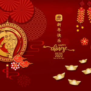chinesische Neujahrs-E-Cards, Jahr des Tigers, geschäftlich, ohne Werbung (803)