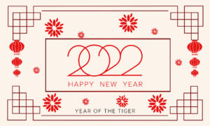 chinesische Neujahrs-E-Cards, Jahr des Tigers, geschäftlich, ohne Werbung (806)