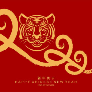 chinesische Neujahrs-E-Cards, Jahr des Tigers, geschäftlich, ohne Werbung (816)