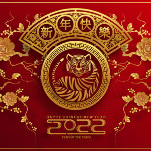 chinesische Neujahrs-E-Cards, Jahr des Tigers, geschäftlich, ohne Werbung (819)