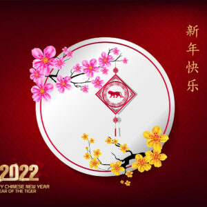 chinesische Neujahrs-E-Cards, Jahr des Tigers, geschäftlich, ohne Werbung (835)