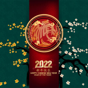 chinesische Neujahrs-E-Cards, Jahr des Tigers, geschäftlich, ohne Werbung (841)