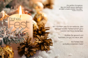 geschäftliche Weihnachts-E-Card "Frohes Fest" ohne Werbung, mit Spruch (0860)