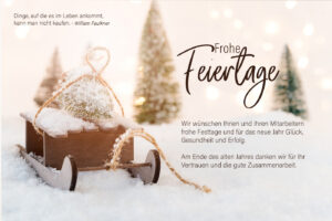 geschäftliche Weihnachts-E-Card "Frohe Feiertage" ohne Werbung, mit Spruch (920)