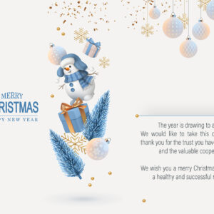edle geschäftliche Weihnachts E-Card in Pastell mit Spruch/EN, ohne Werbung (932)