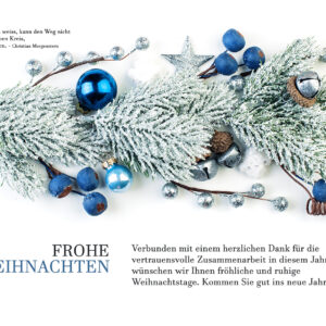 umweltfreundliche, edle digitale Weihnachtskarte für Kunden, mit Spruch, ohne Werbung (938)