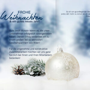 umweltfreundliche, edle digitale Weihnachtskarte für Kunden, mit Spruch, ohne Werbung (947)