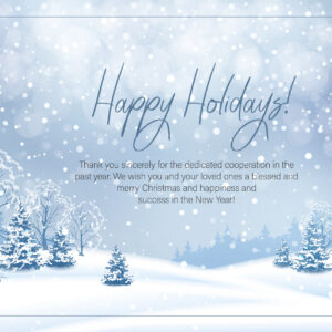 "Happy Holidays" Christmas Business E-Card, ohne Werbung, mit Spruch EN (976)