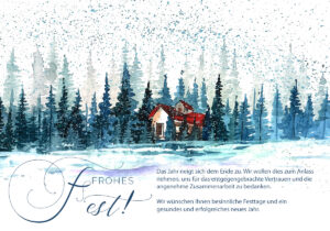 "Frohes Fest" Weihnachts E-Card mit Spruch geschäftlich, ohne Werbung (991)