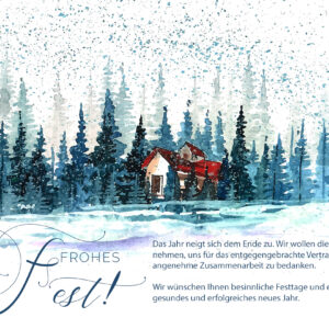 "Frohes Fest" Weihnachts E-Card mit Spruch geschäftlich, ohne Werbung (991)