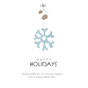 "Happy Holidays" Christmas Business E-Card, ohne Werbung, mit Spruch EN (993)