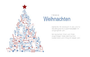 Weihnachts E-Card geschäftlich mit Spruch "Handwerk" ohne Werbung (994)