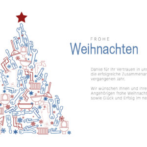 Weihnachts E-Card geschäftlich mit Spruch "Handwerk" ohne Werbung (994)