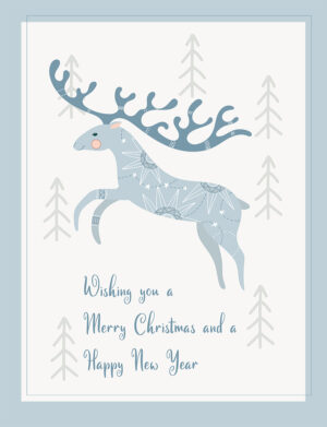 "Merry Christmas" Christmas Business E-Card, ohne Werbung, mit Spruch EN (995)