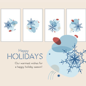 "Happy Holidays" Christmas Business E-Card, ohne Werbung, mit Spruch EN (996)