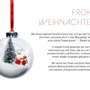 digitale Weihnachtskarte, E-Card für Kunden mit Spruch, ohne Werbung (1005)