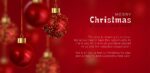 sehr edle, geschäftliche Weihnachts eCard in Rot und Gold, Spruch auf Englisch, ohne Werbung (1034)