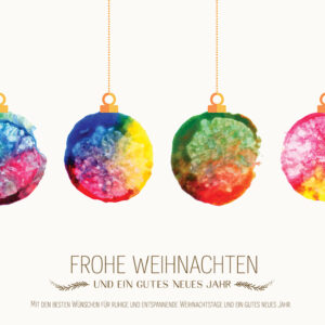 abstrakte Christmas Business E-Card, ohne Werbung, mit Spruch auf Deutsch (1054)