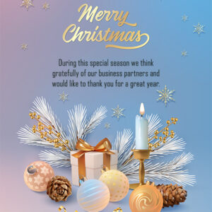 Business Christmas E-Card in Pastell mit Spruch auf EN, ohne Werbung (1066)