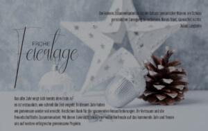 geschäftliche Weihnachts E-Card in Pastell, ohne Werbung mit neutralem Spruch (1099)