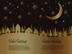 stylische Weihnachtskarte geschäftlich, E-Card mit mehrsprachigen Spruch (DE/EN), ohne Werbung (1215)